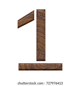 Wooden Stencil Style Number One 1 Stock Illustration 727976413 ...