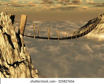 Wooden Suspension Bridge