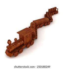 Wooden Train Set