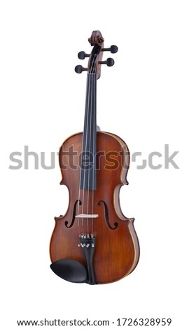 Wooden Viola, Violas Strings Music Instrument Isolated on White background 3D rendering ストックフォト © 