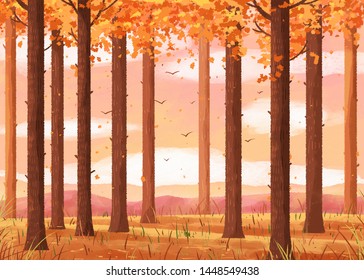 秋 紅葉 イラスト 山 のイラスト素材 画像 ベクター画像 Shutterstock