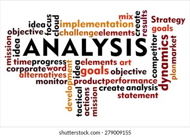 the word of analysis on collage word