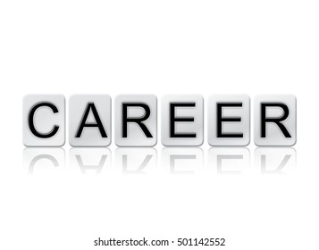 Word Career Written Tile Letters Isolated Stock Illustration 501142552 ...