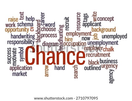 Word Cloud with CHANCE concept.