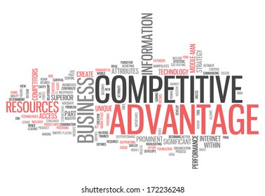 Word Cloud Competitive Advantage Related Tags Stock Illustration ...