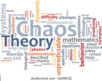 Word Cloud Concept Illustration Of Chaos Theory