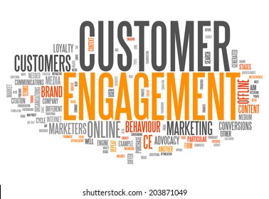 Word Cloud with Customer Engagement related tags