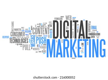 Word Cloud With Digital Marketing Related Tags