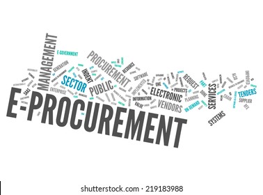Word Cloud with E-Procurement wording