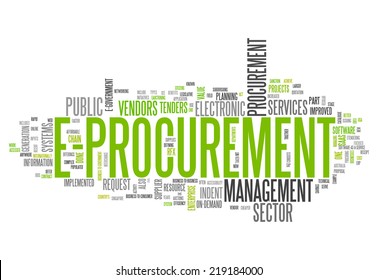 Word Cloud with E-Procurement wording
