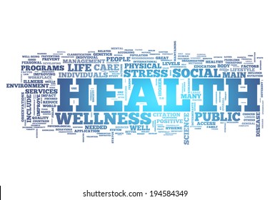 Word Cloud With Health Related Tags