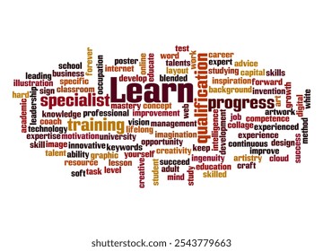 Word Cloud with LEARN concept. - Powered by Shutterstock