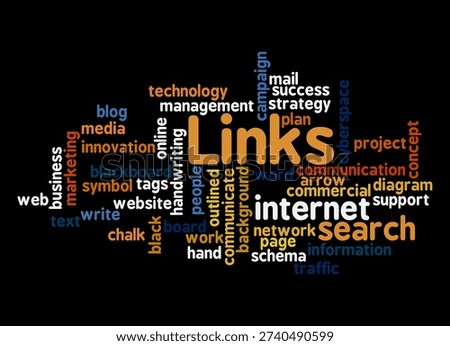 Word Cloud with LINKS concept.