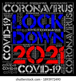 Word Cloud: Lockdown 2021 due to coronavirus