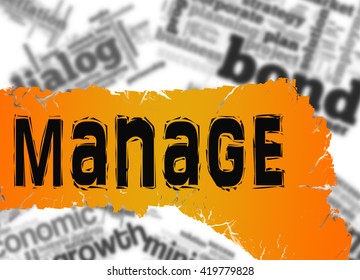 Word cloud with manage word image, 3D rendering