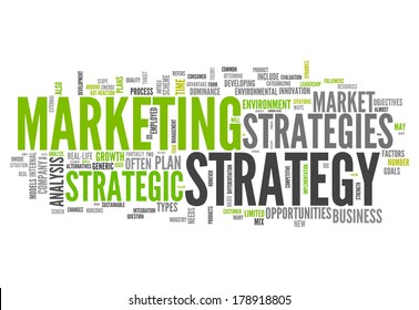 Word Cloud with Marketing Strategy related tags