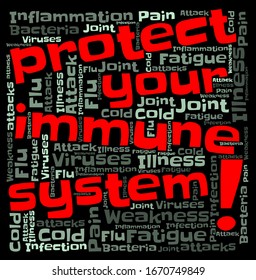 word cloud: protect your immune system