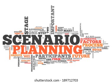 Word Cloud With Scenario Planning Related Wording