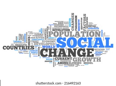 Word Cloud With Social Change Related Tags