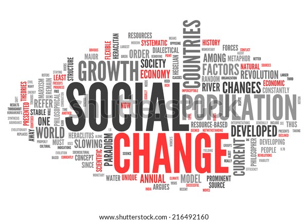 Word Cloud Social Change Related Tags Stock Illustration 216492160