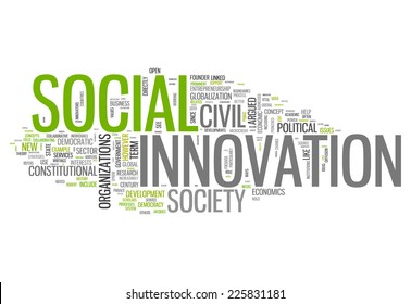 Word Cloud With Social Innovation Related Tags