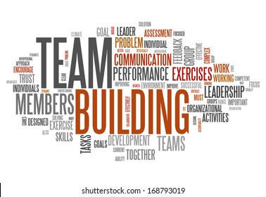 Word Cloud Team Building Related Tags Stock Illustration 168793019 ...