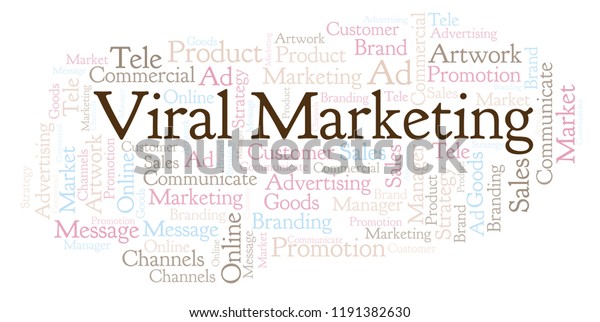 Word Cloud Text Viral Marketing Stock Illustration 1191382630