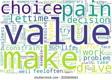 Word Cloud Value Concept On White Stock Illustration 2020606061 ...