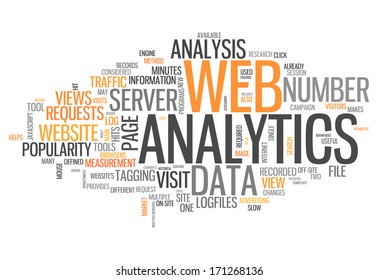 Word Cloud With Web Analytics Related Tags