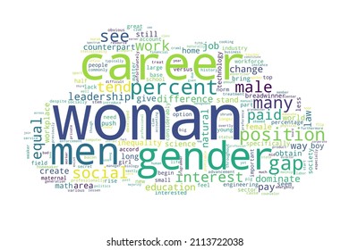 Word Cloud Woman Concept On White Stock Illustration 2113722038 ...