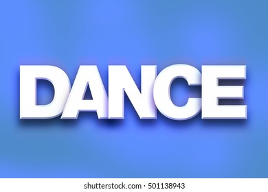 Word Dance Written White 3d Letters Stock Illustration 501138943 ...