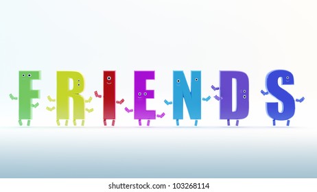 Friends Word Images, Stock Photos & Vectors | Shutterstock