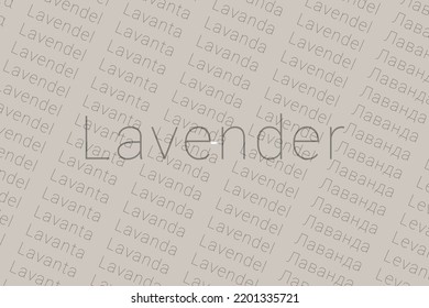 Word Lavender Languages World Logo 260nw 2201335721 