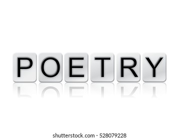 Word Poetry Written Tile Letters Isolated Stock Illustration 528079228 ...