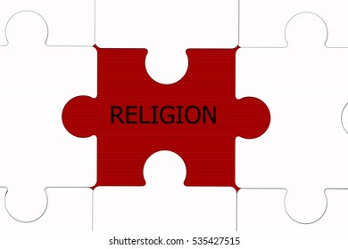 The Word Religion Revealed By A Missing Jigsaw Puzzle Piece 