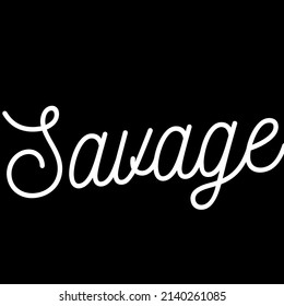 Word Savage Black Background Stock Illustration 2140261085 | Shutterstock