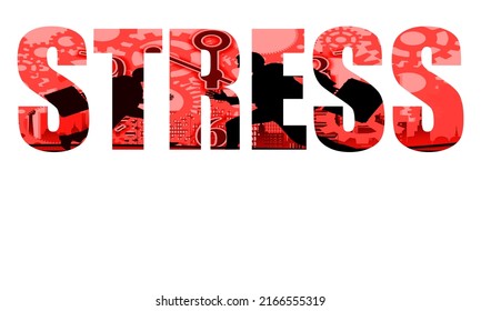 Word Stress Capital Letters Illustration Inside Stock Illustration ...