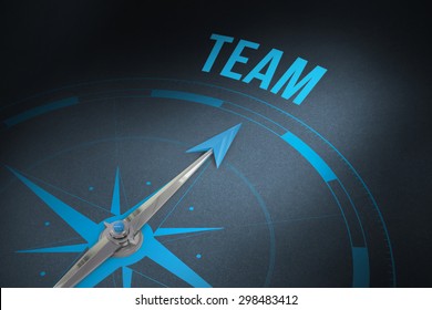 Word Team Compass Against Grey Stock Illustration 298483412 | Shutterstock