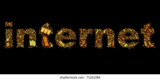 Wordcloud of www and internet