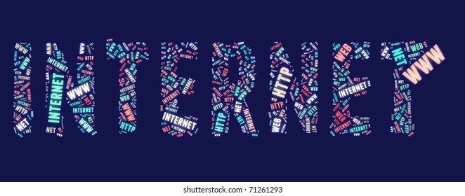 Wordcloud of www and internet