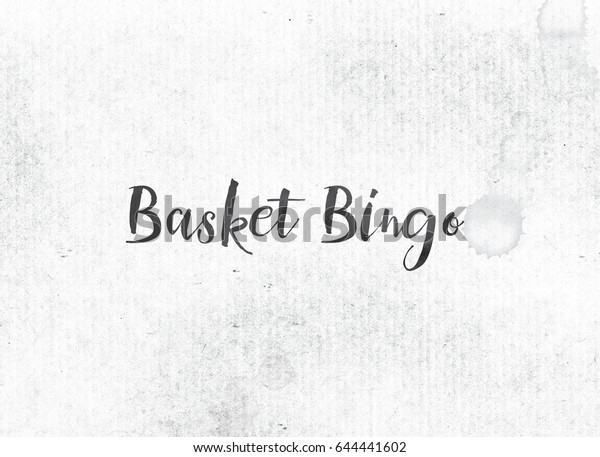 Words Basket Bingo Concept Theme Painted のイラスト素材