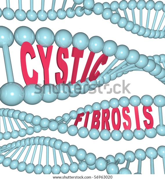 Words Cystic Fibrosis Strands Dna Stock Illustration 56963020