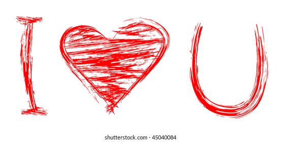 I heart u Images, Stock Photos & Vectors | Shutterstock