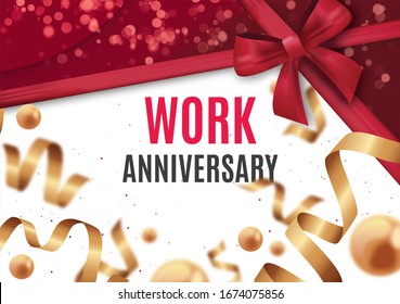 work anniversary card for every occasion, event or function. can be used anywhere and can also be use for printing.(CMYK)