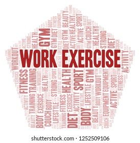 Work Exercise word cloud.