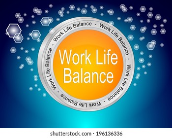 Work Life Balance Button Stock Illustration 196136336 | Shutterstock