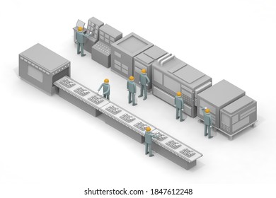 製造ライン 人 部品 のイラスト素材 画像 ベクター画像 Shutterstock