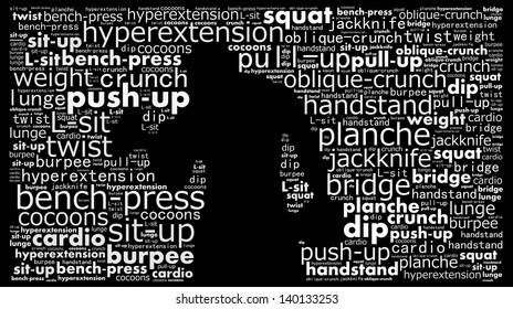 Work out concept in word collage - Powered by Shutterstock