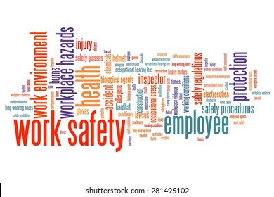 Work Safety Issues Concepts Word Cloud Stock Illustration 281495102 ...