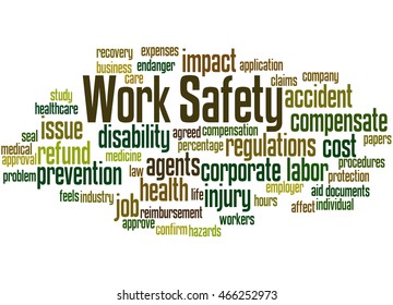 Work Safety Word Cloud Concept On Stock Illustration 466252973 ...